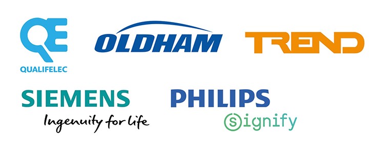 Certifications : Qualifelec - Oldham - Trend - Philips signify - Siemens Imgenuity for life
